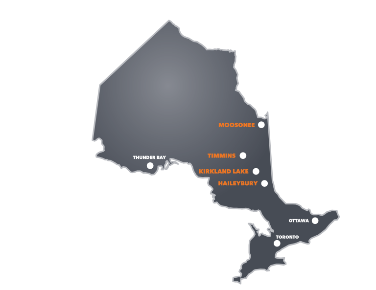 Travel Arrivals Northern College   Campus Locations Map 768x593 