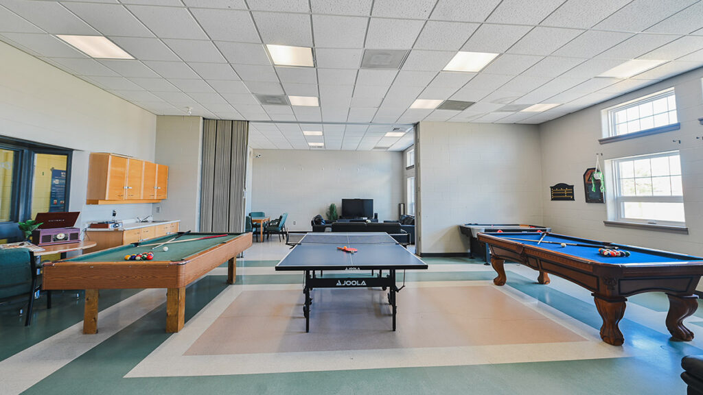 Games Table at Northern College Timmins Campus Residence.