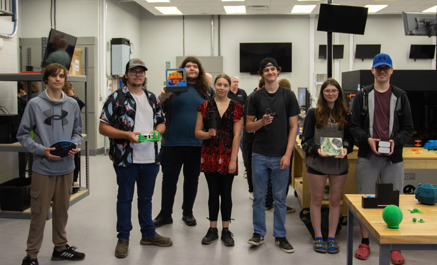 Winners 3D Printing  Competition at the Timmins Campus 